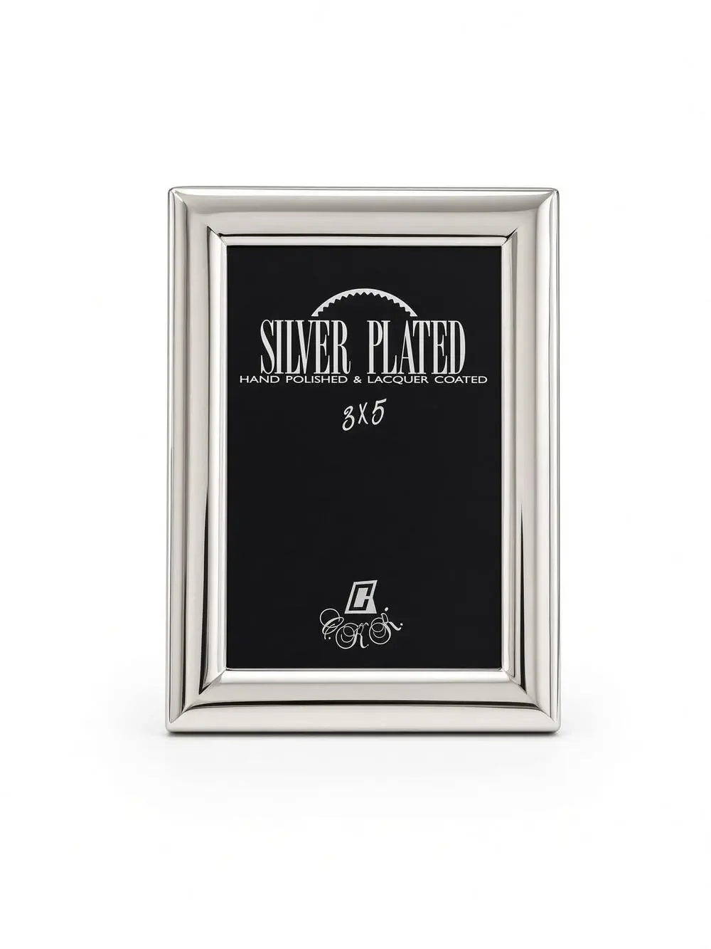 Vintage Silver Plated 3x5 Picture Frame, Hand Polished, Beveled Edge, Tabletop